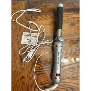 Beachwaver Pro 1.25 Barrel Professional Rotating Curling Iron with Silver Handle